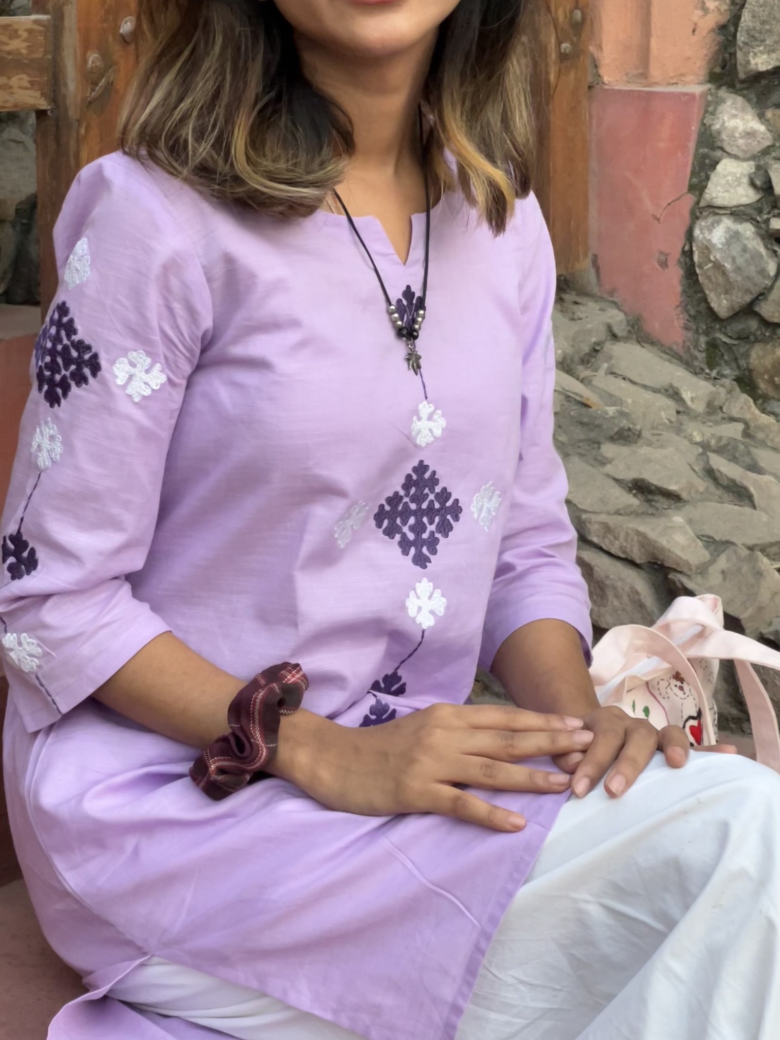 Noir Sequin Party Kurti